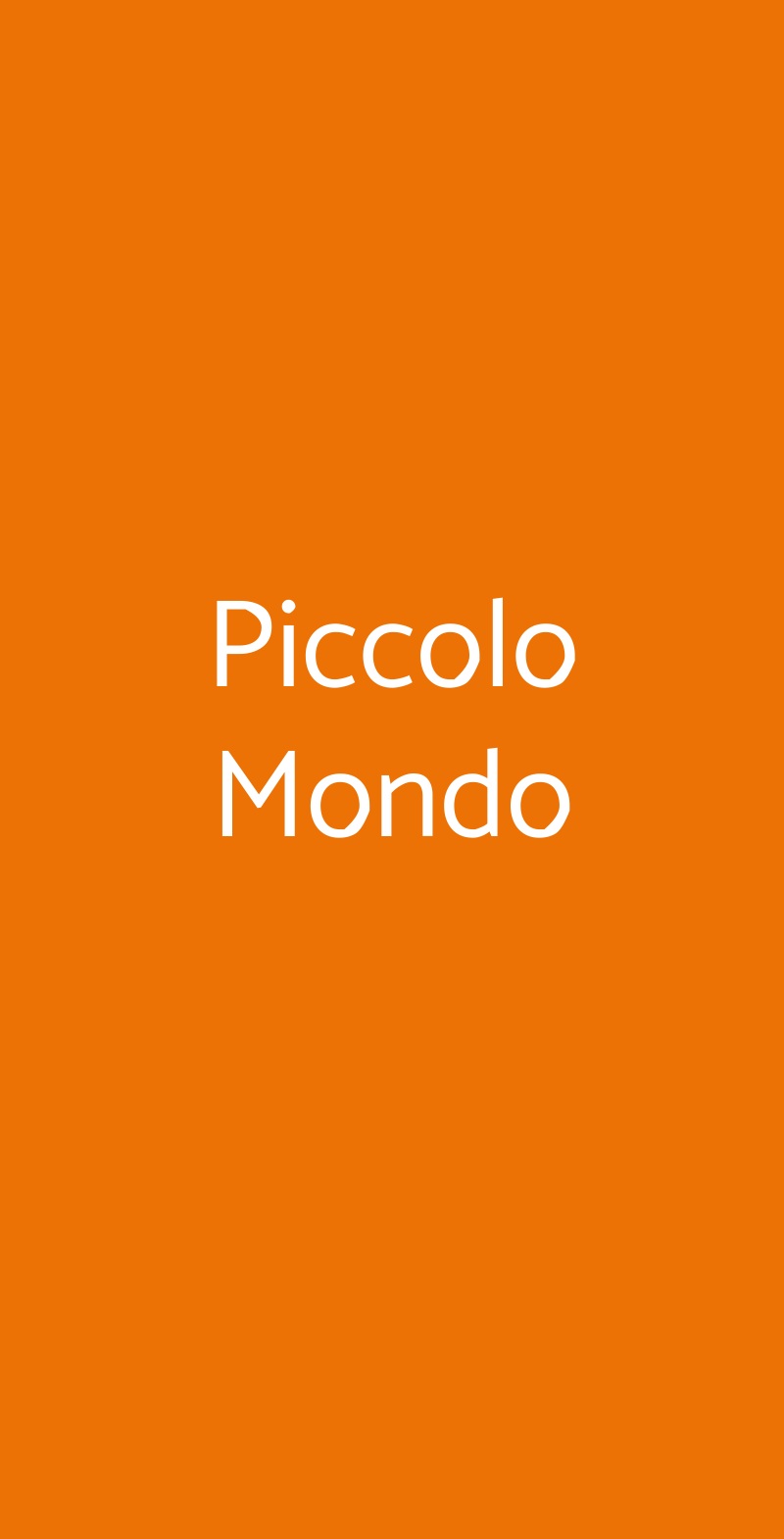 Piccolo Mondo Lucca menù 1 pagina