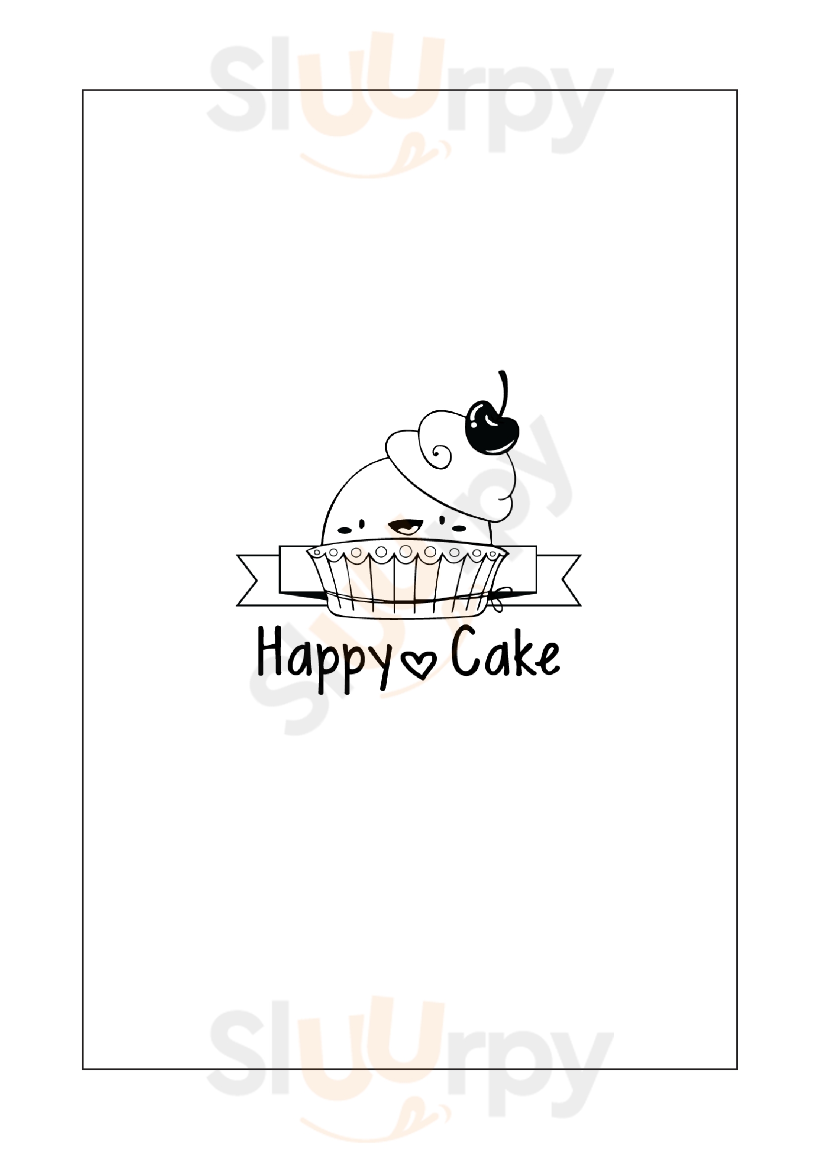 Happy Cake Montignoso menù 1 pagina