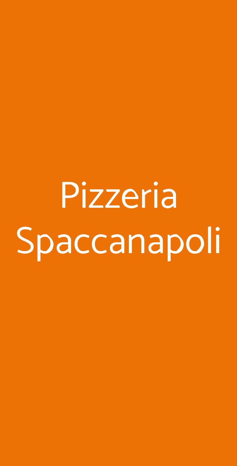 Pizzeria Spaccanapoli Livorno menù 1 pagina