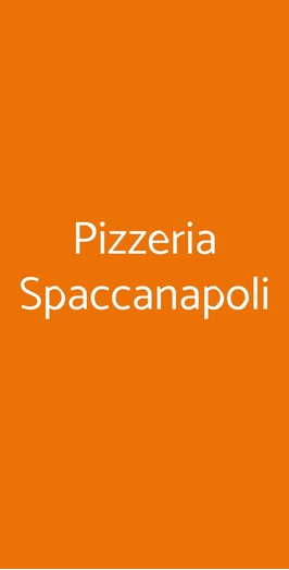 Pizzeria Spaccanapoli, Livorno