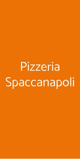 Pizzeria Spaccanapoli
