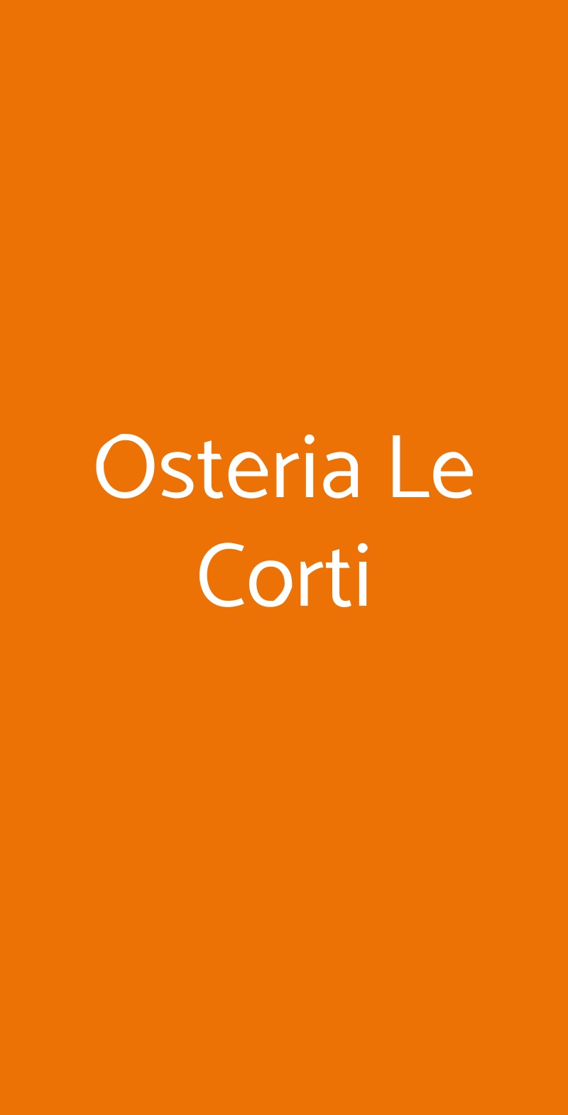 Osteria Le Corti San Casciano in Val di Pesa menù 1 pagina