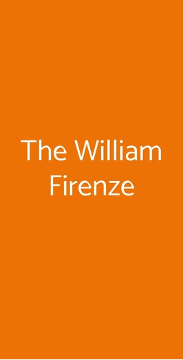 The William Firenze, Firenze