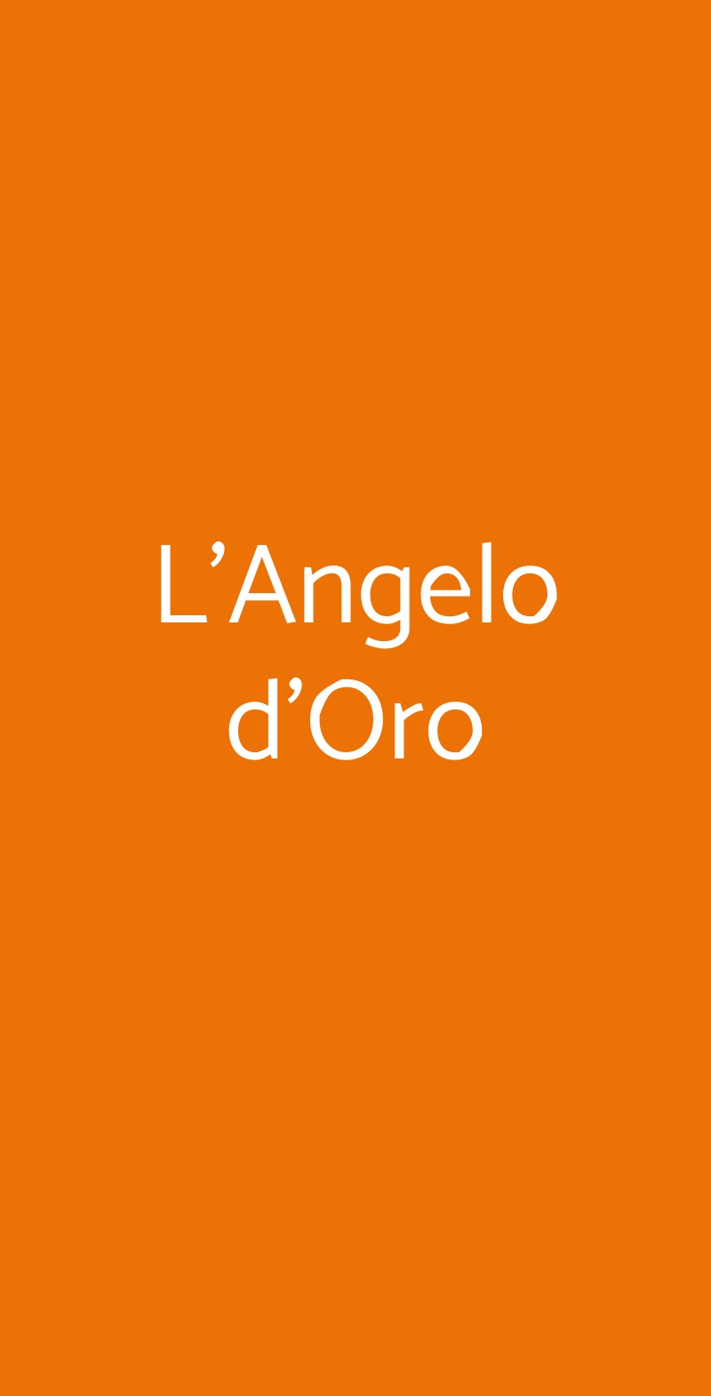 L'Angelo d'Oro Livorno menù 1 pagina