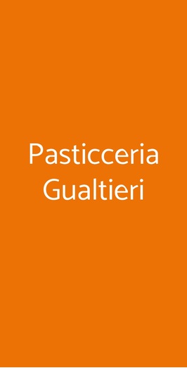 Pasticceria Gualtieri, Firenze