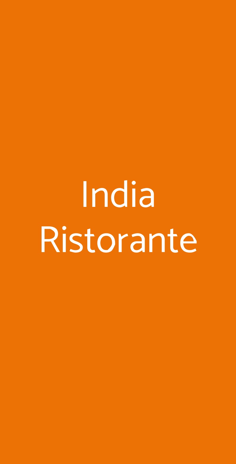 India Ristorante Pisa menù 1 pagina