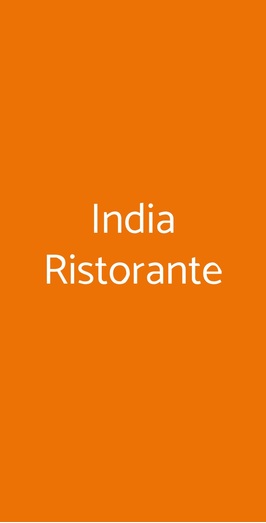 India Ristorante, Pisa
