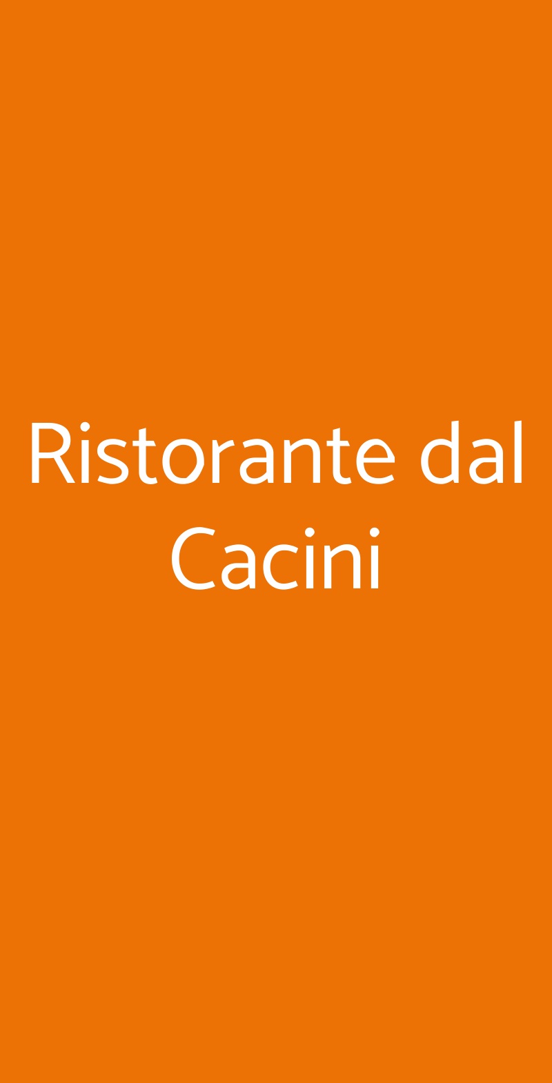 Ristorante dal Cacini Suvereto menù 1 pagina