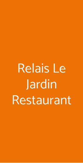 Relais Le Jardin Restaurant, Firenze