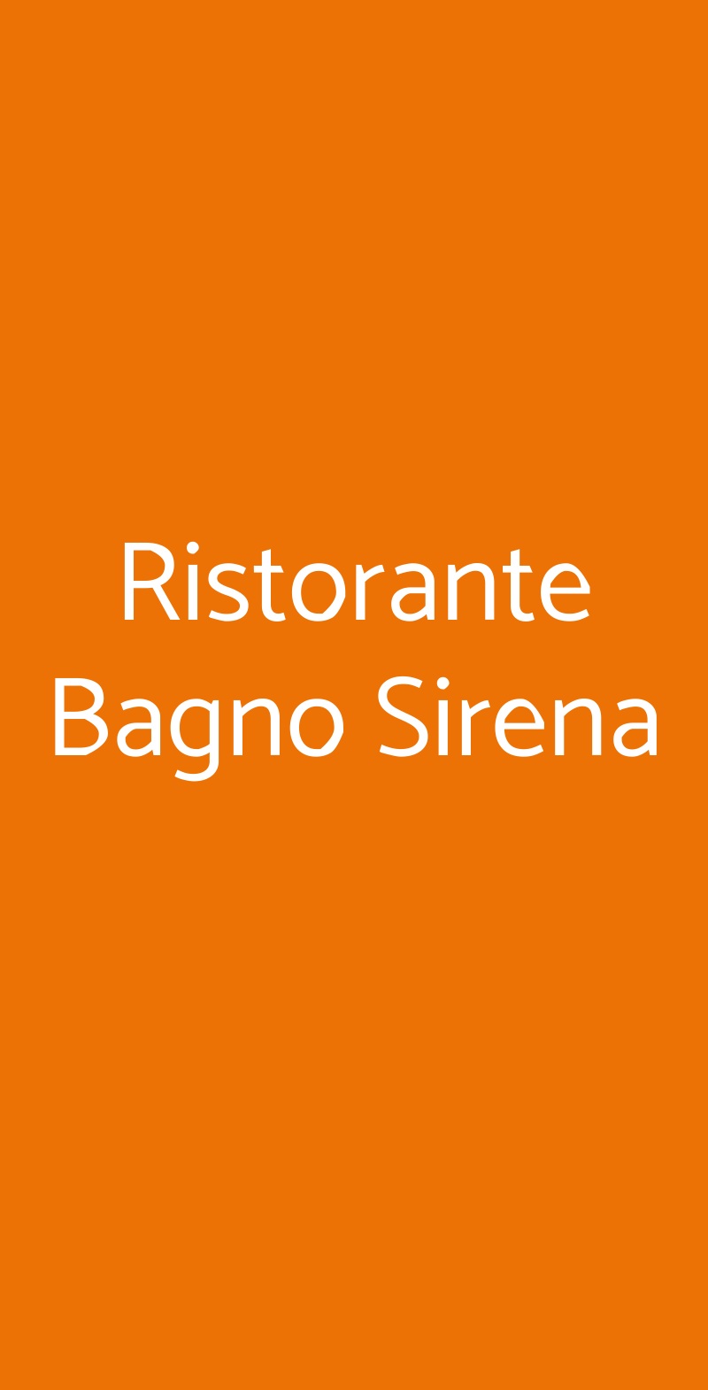 Ristorante Bagno Sirena, Marina di Pietrasanta