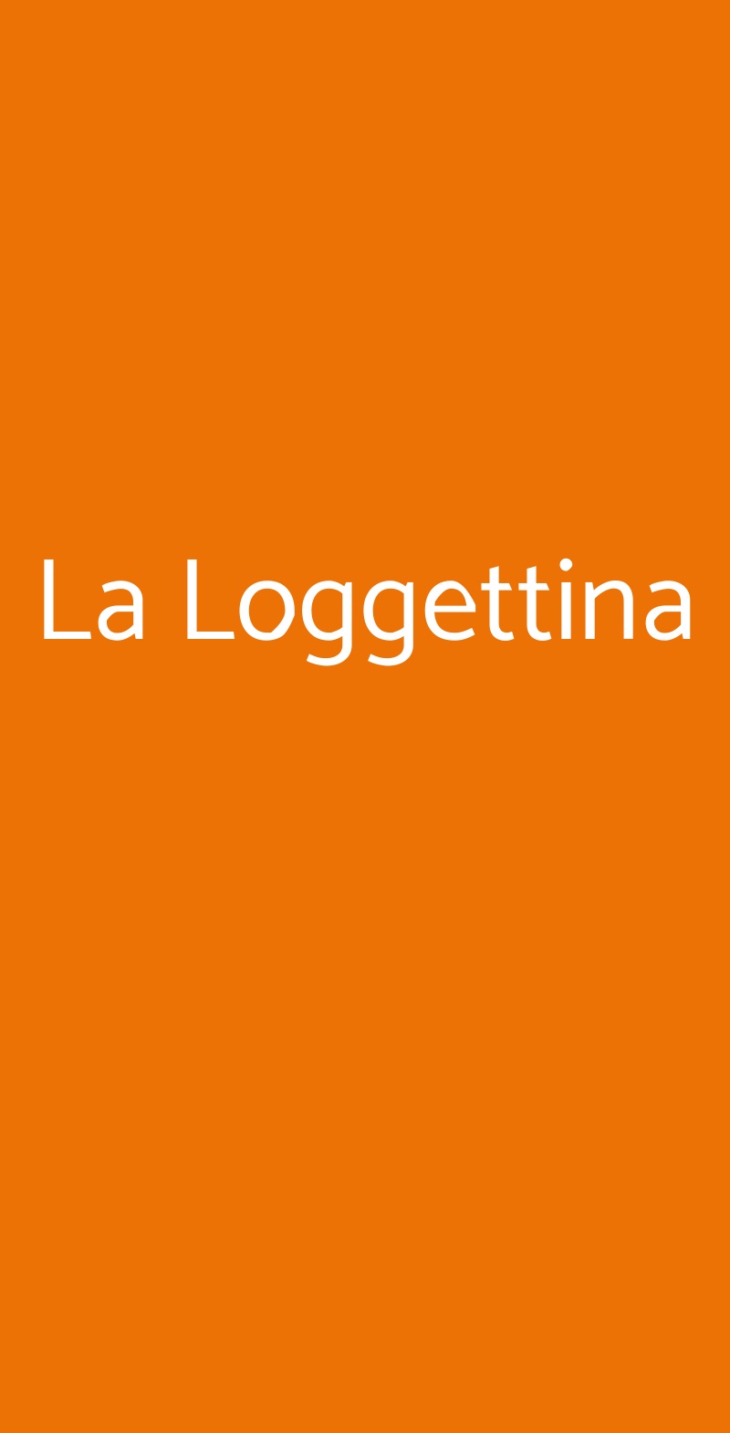 La Loggettina Impruneta menù 1 pagina