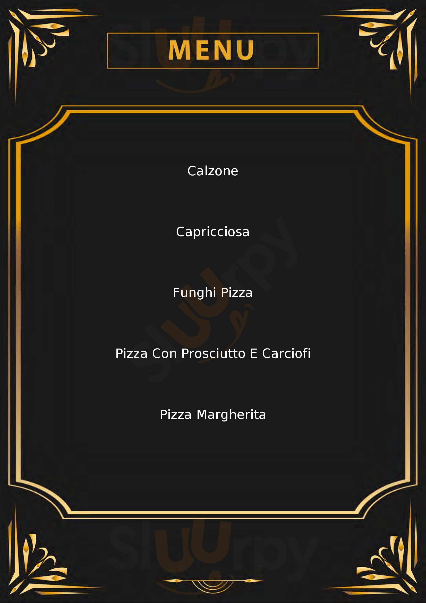 Pizzeria Cristallo Patrizia Firenze menù 1 pagina