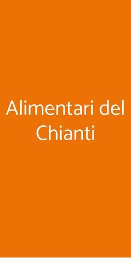Alimentari Del Chianti, Firenze