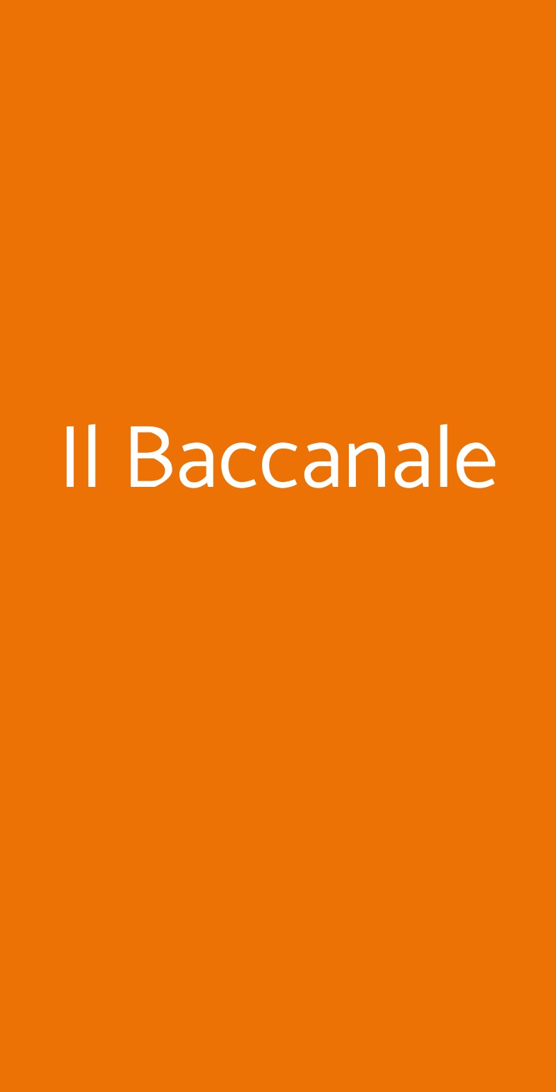 Il Baccanale Lucca menù 1 pagina