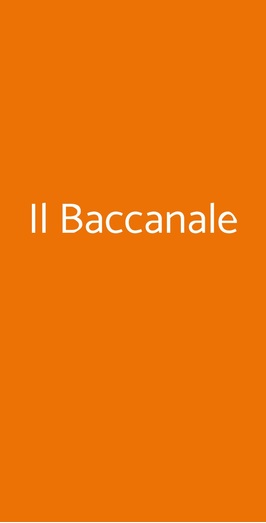 Il Baccanale, Lucca
