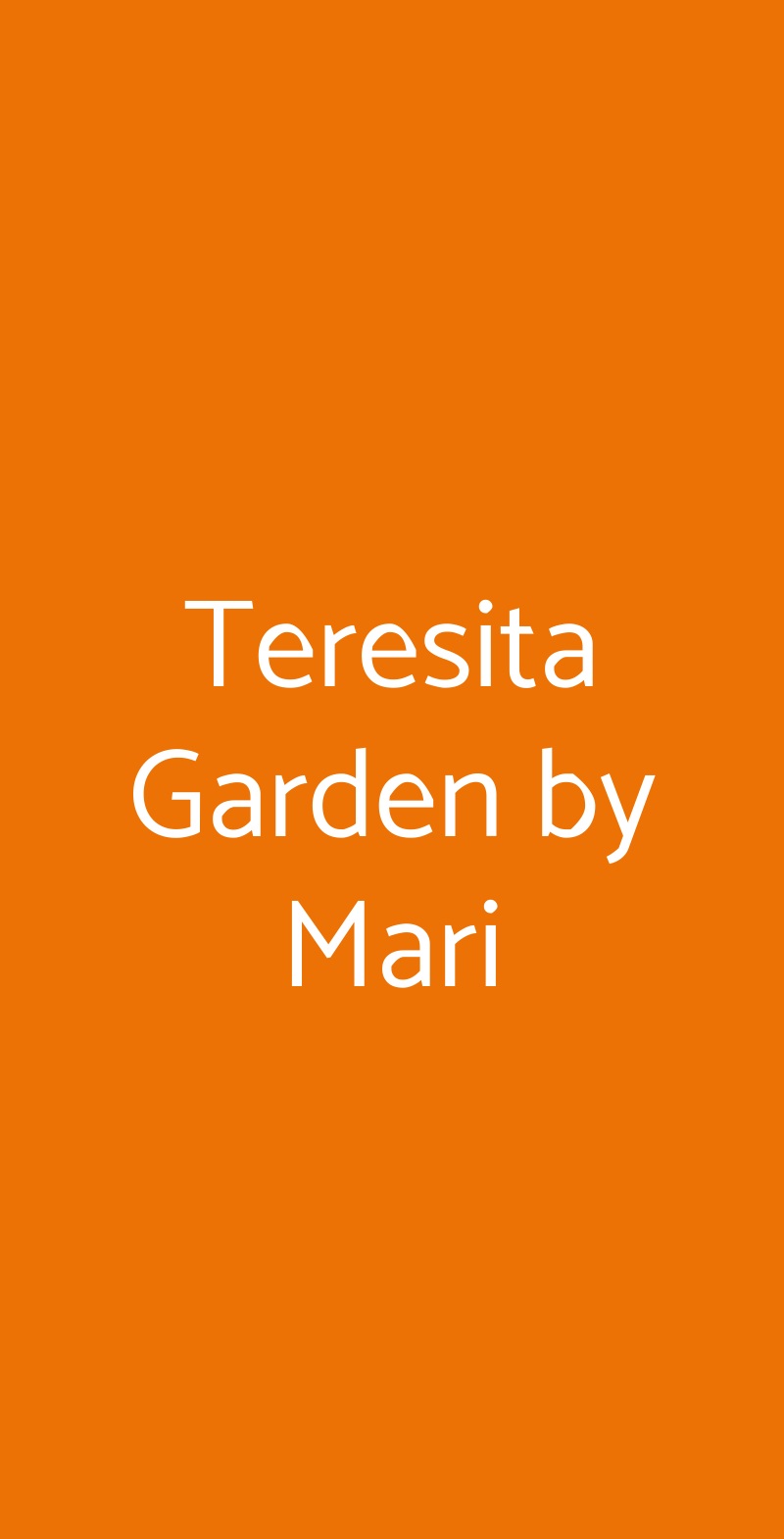 Teresita Garden by Mari Viareggio menù 1 pagina
