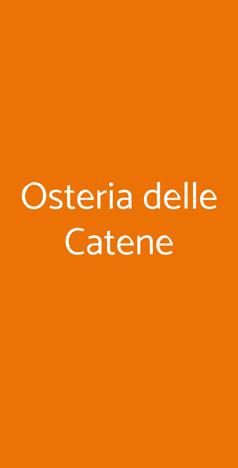 Osteria delle Catene San Gimignano menù 1 pagina