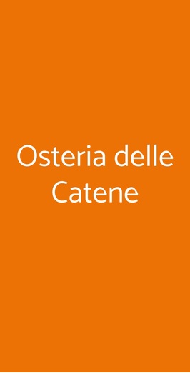 Osteria Delle Catene, San Gimignano