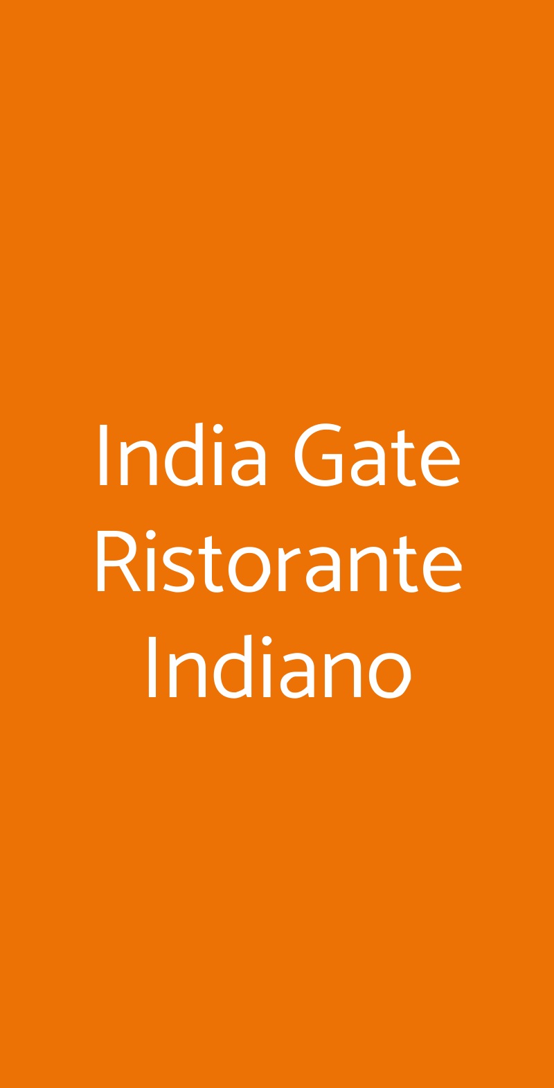 India Gate Ristorante Indiano Livorno menù 1 pagina