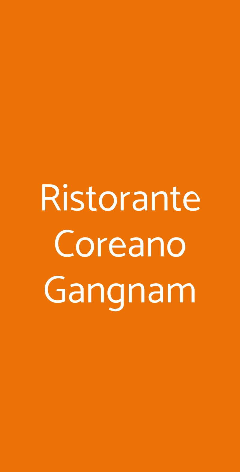 Ristorante Coreano Gangnam Firenze menù 1 pagina