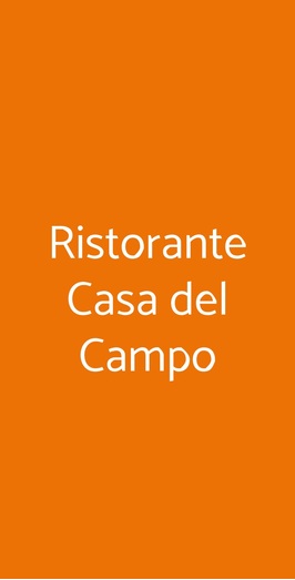Ristorante Casa Del Campo, Pinzolo