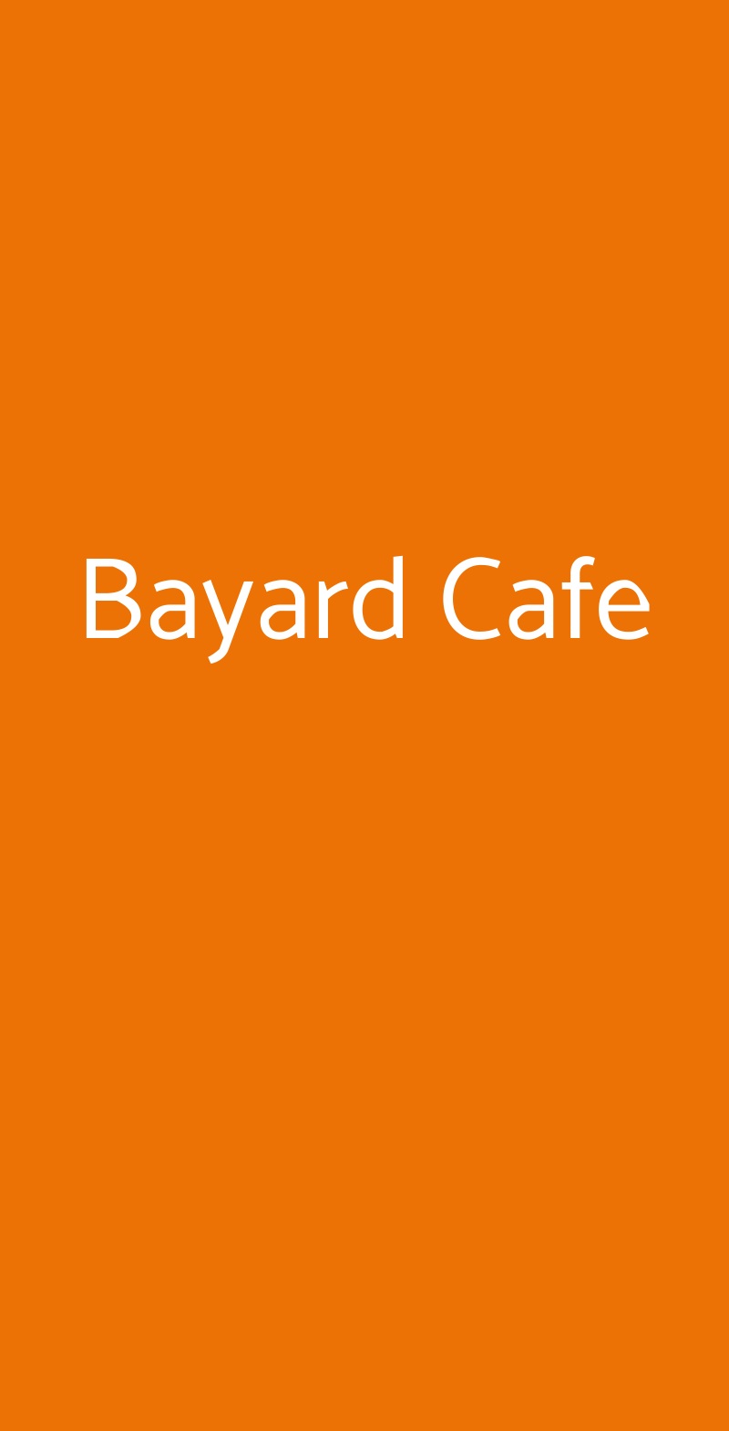 Bayard Cafe Portici menù 1 pagina