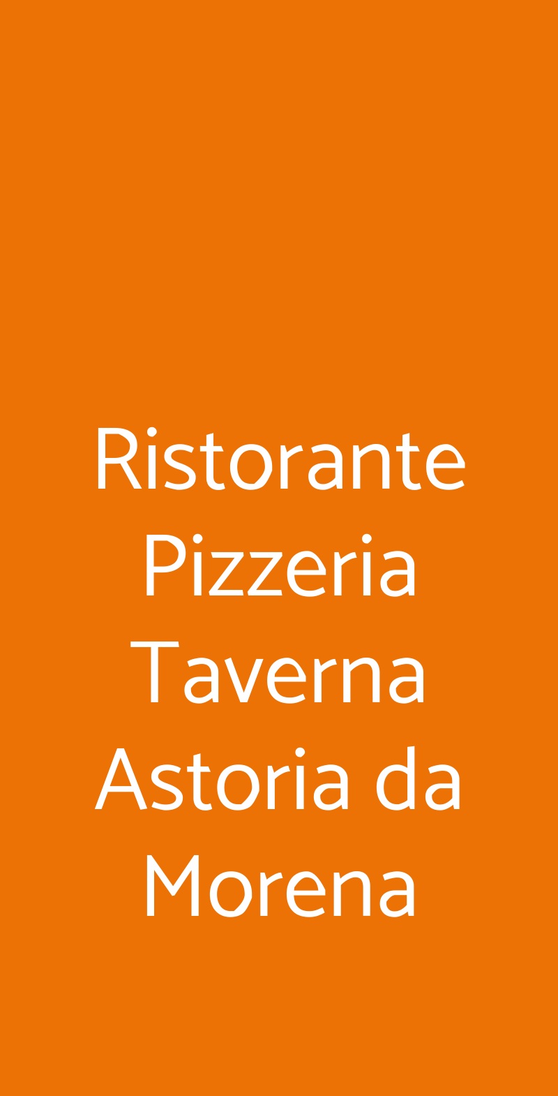 Ristorante Pizzeria Taverna Astoria da Morena Badia menù 1 pagina