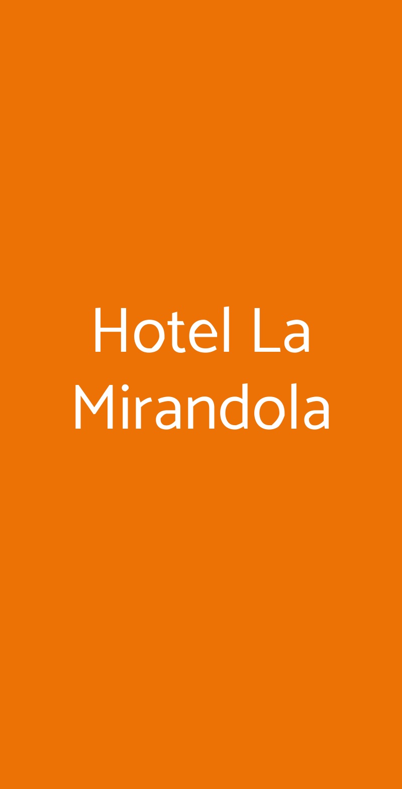 Hotel La Mirandola Passo del Tonale menù 1 pagina