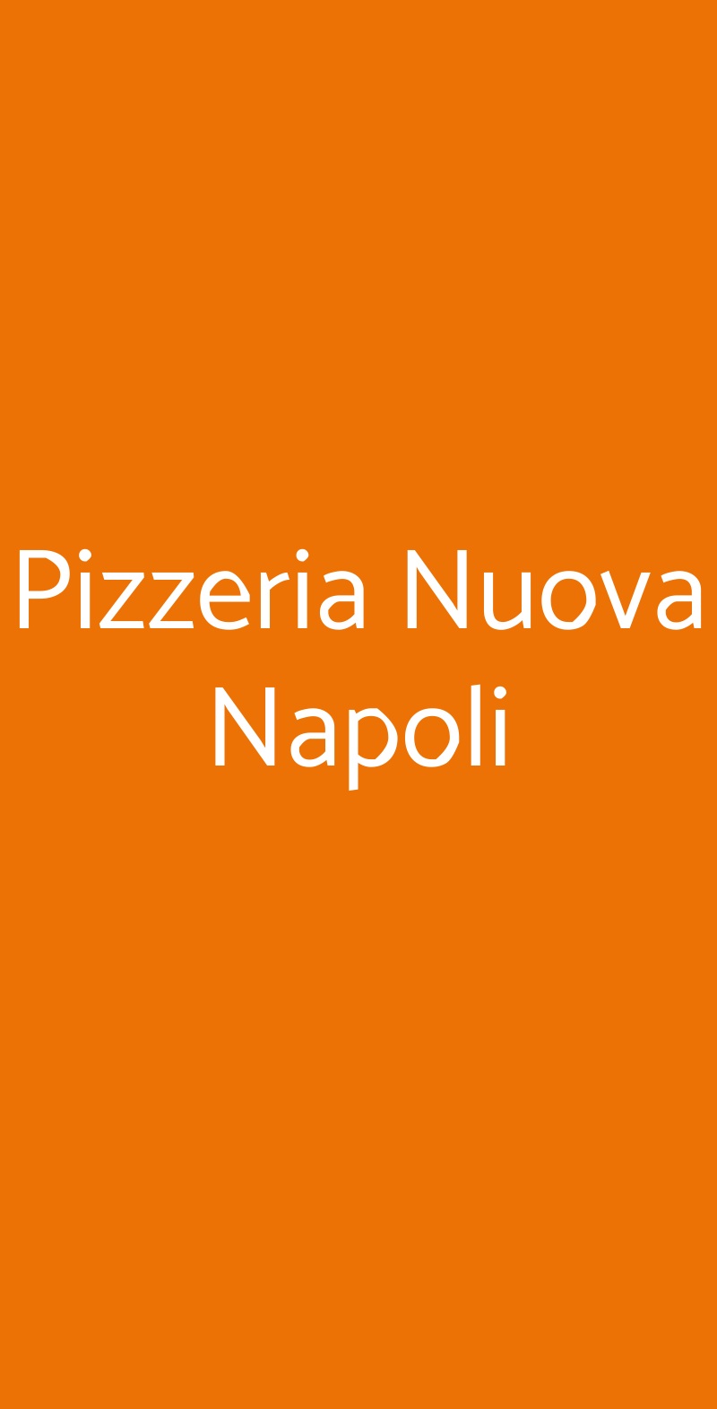 Pizzeria Nuova Napoli Rovereto menù 1 pagina