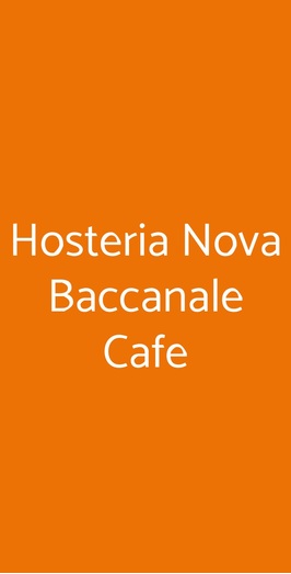 Hosteria Nova Baccanale Cafe, Assisi