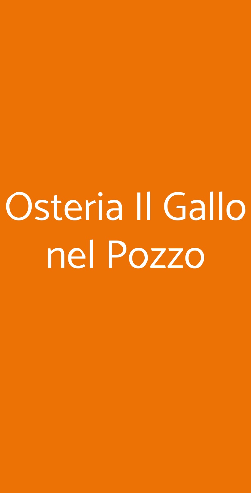 Osteria Il Gallo Nel Pozzo, Panicale