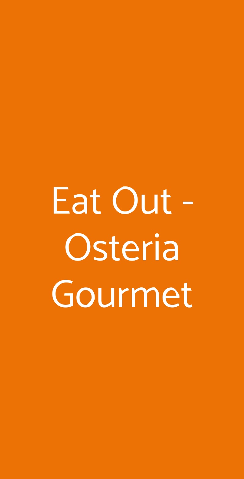 Eat Out - Osteria Gourmet, Assisi