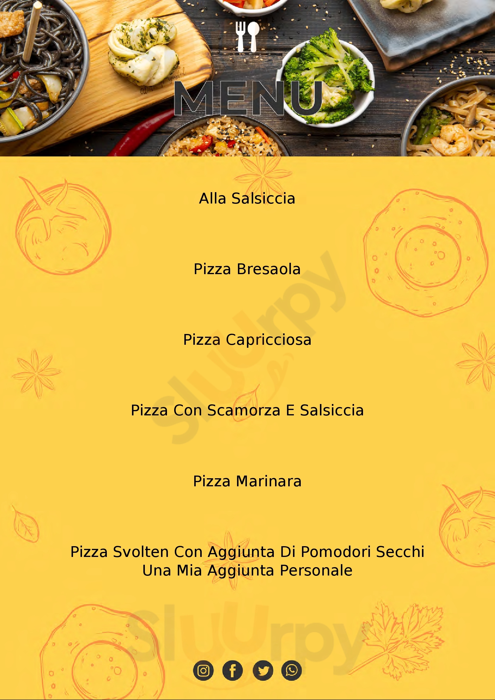 Voglia di Pizza Perugia menù 1 pagina
