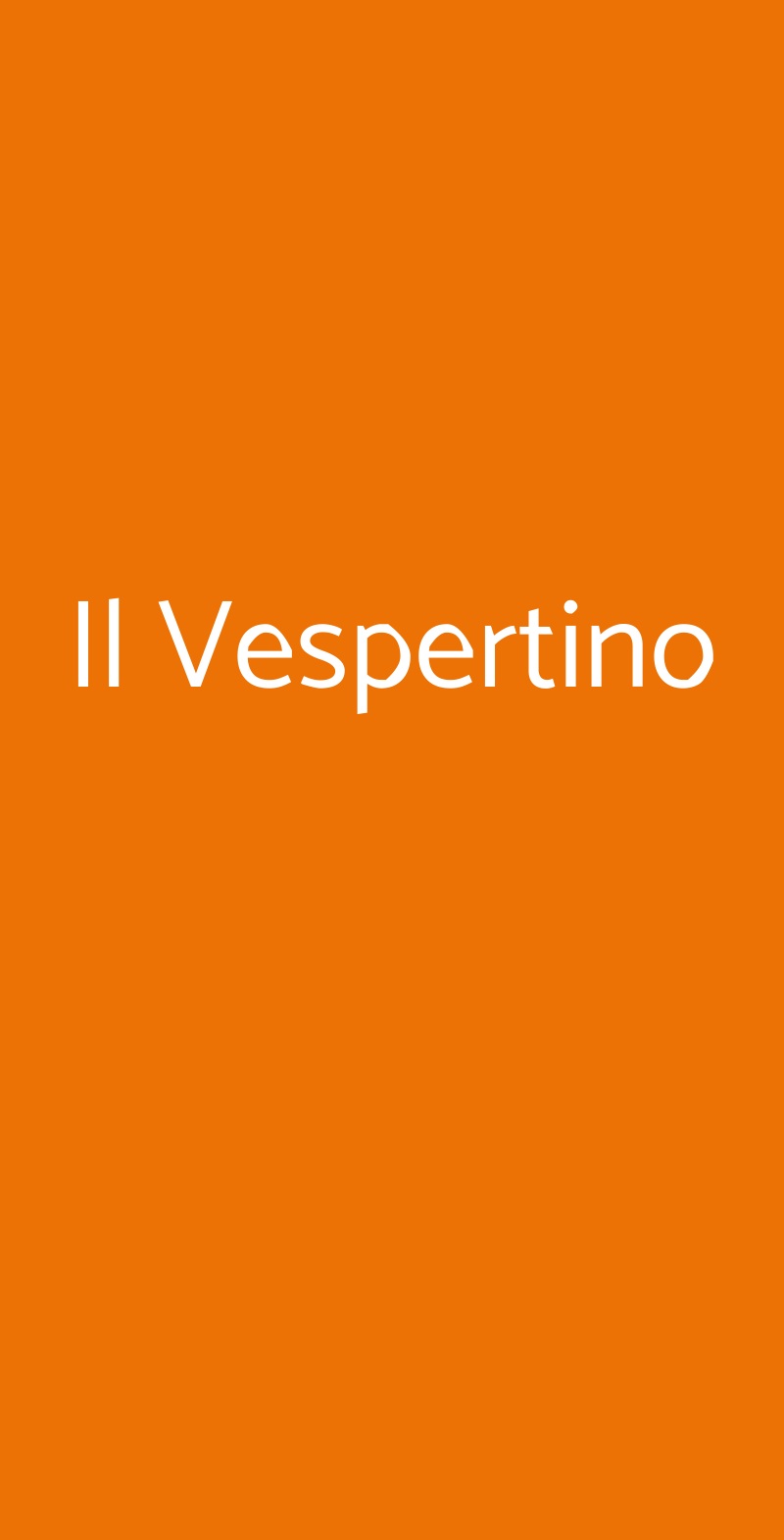 Il Vespertino Perugia menù 1 pagina