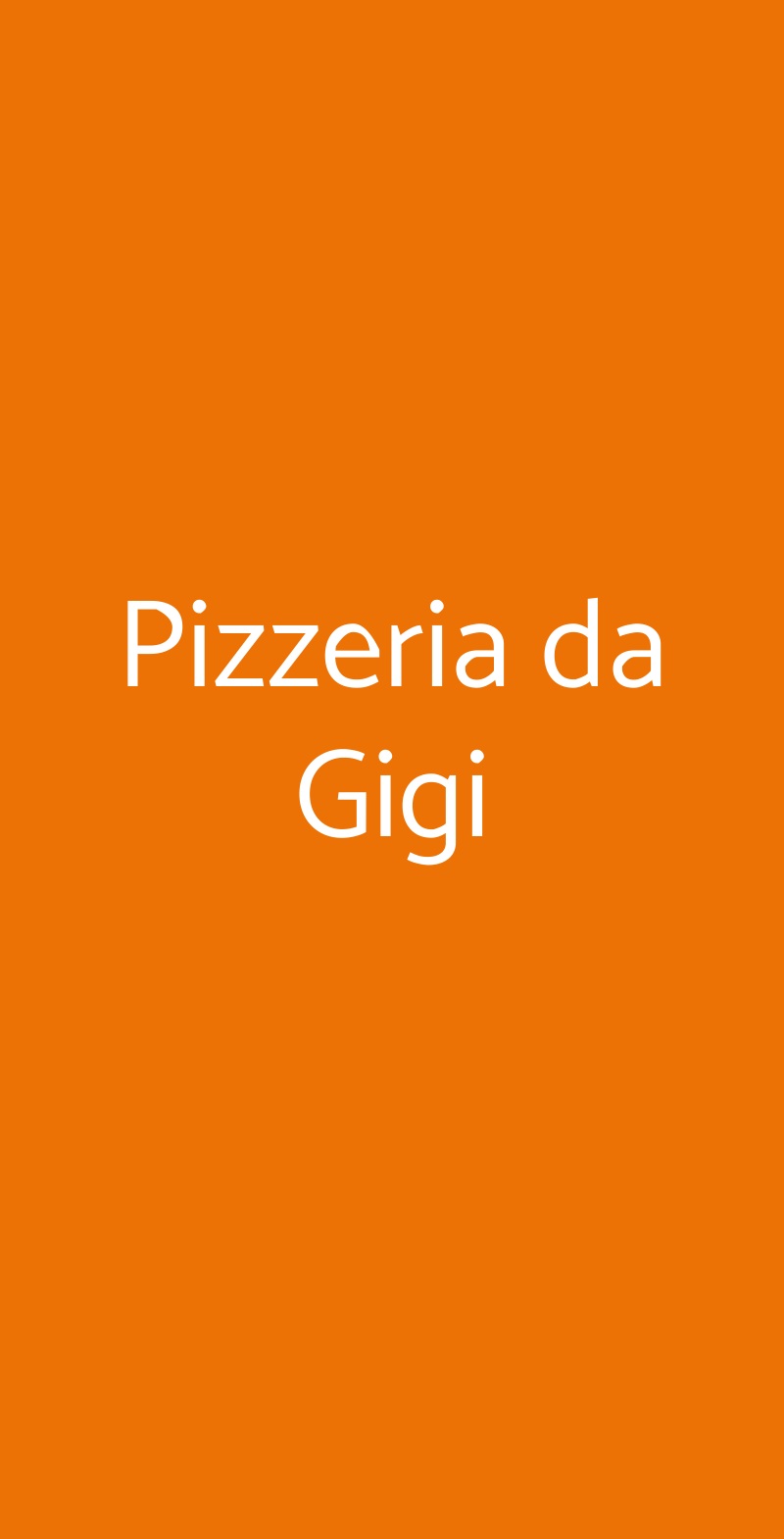 Pizzeria da Gigi Perugia menù 1 pagina