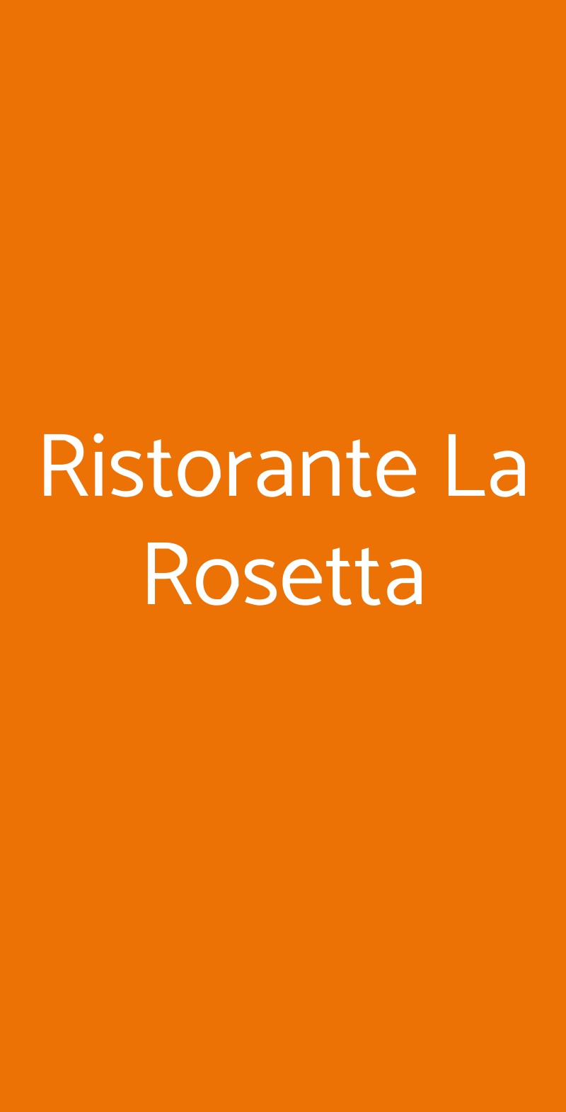 Ristorante La Rosetta Perugia menù 1 pagina