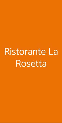 Ristorante La Rosetta, Perugia