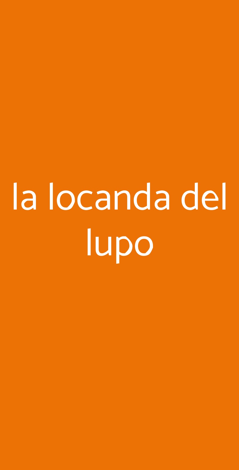 la locanda del lupo Orvieto menù 1 pagina