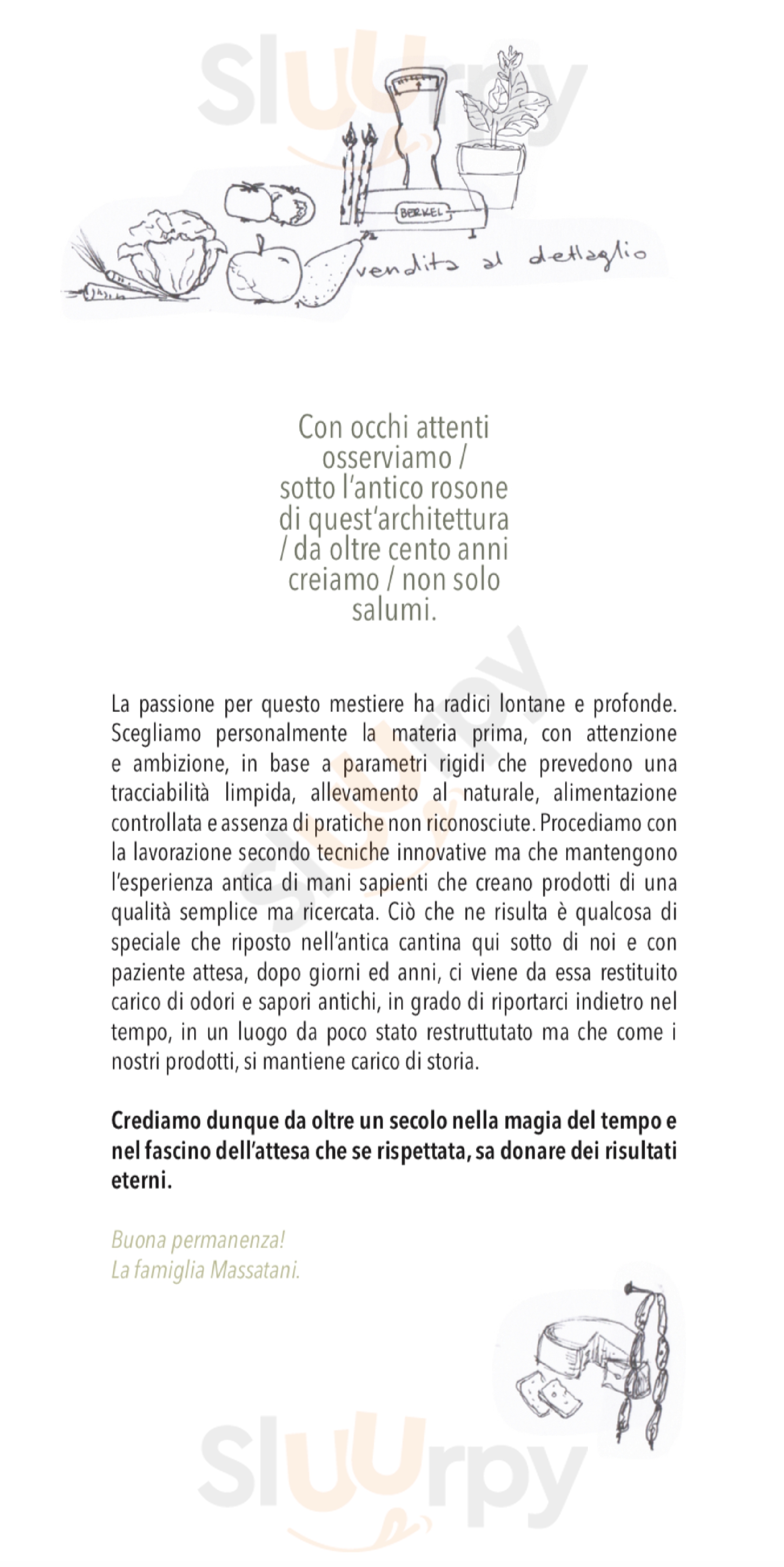 Norcineria Massatani 1913 Foligno menù 1 pagina