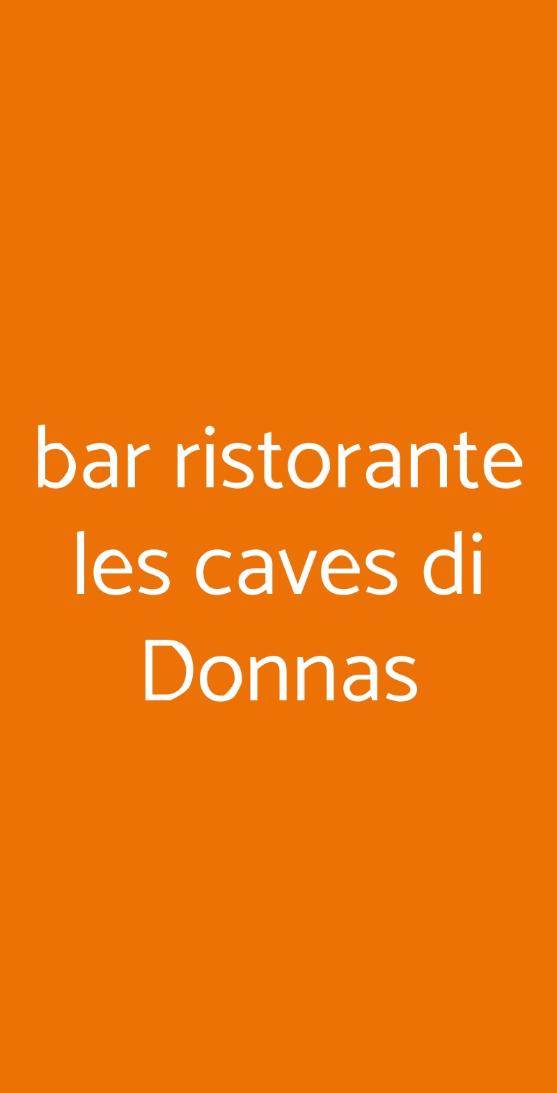 bar ristorante les caves di Donnas Donnas menù 1 pagina