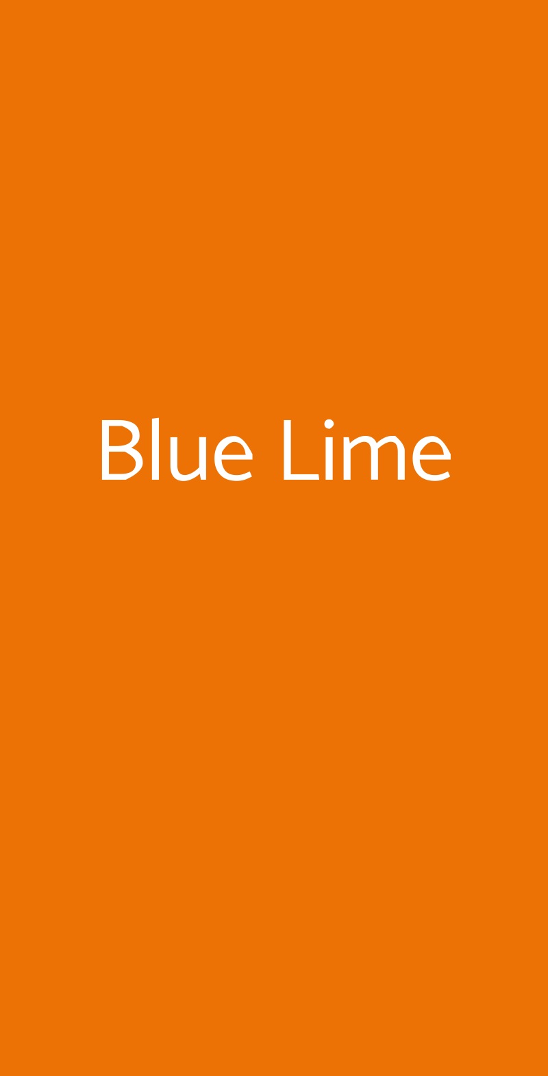 Blue Lime Lavello menù 1 pagina