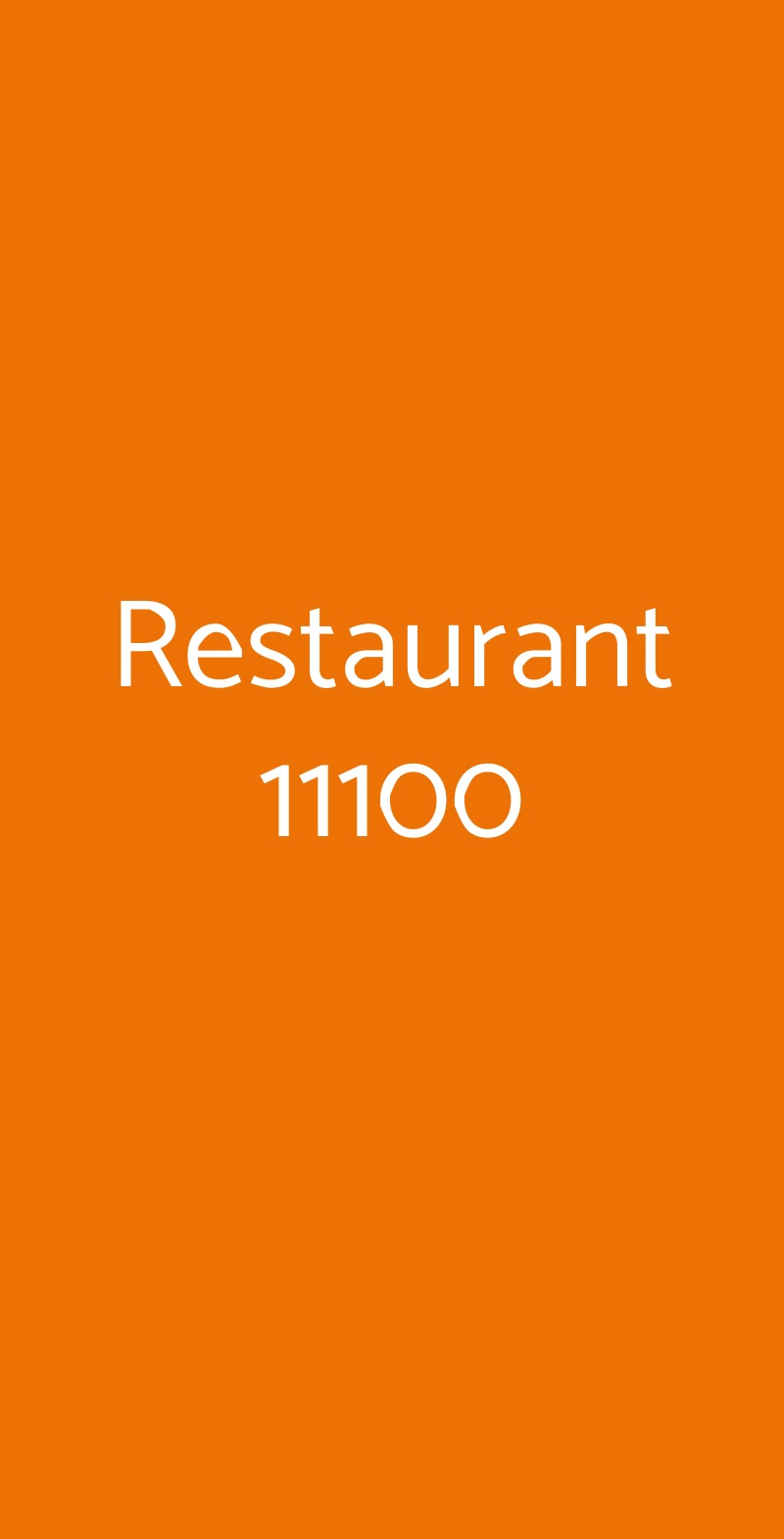 Restaurant 11100 Aosta menù 1 pagina