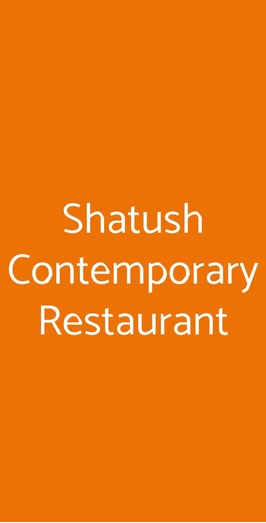 Shatush Contemporary Restaurant, Courmayeur