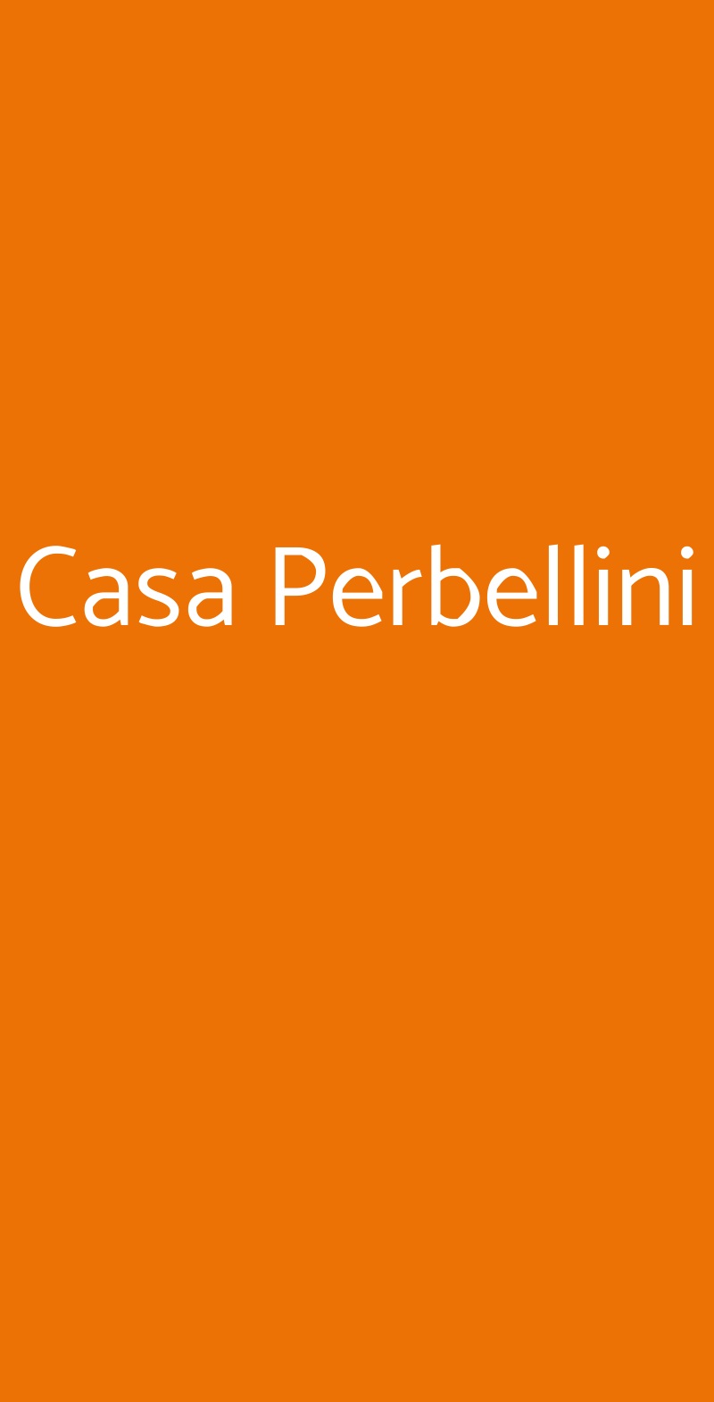 Casa Perbellini Verona menù 1 pagina
