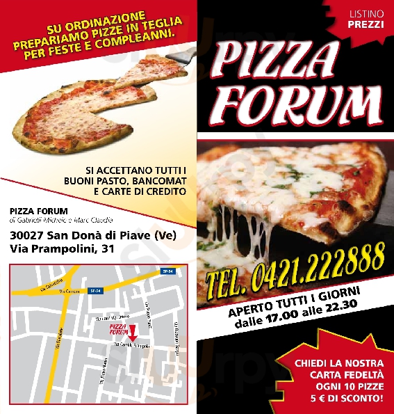 Pizza Forum San Donà di Piave menù 1 pagina