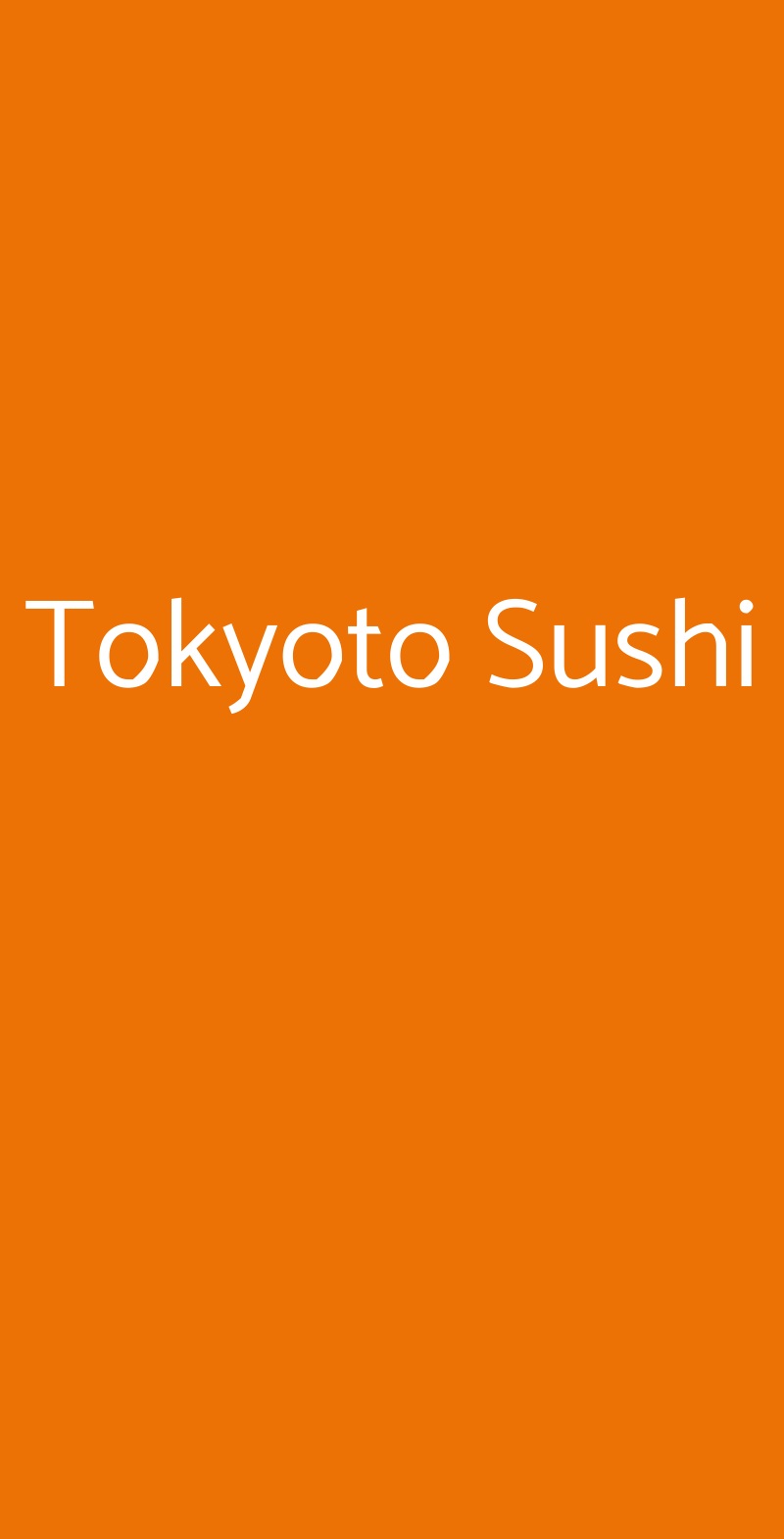 Tokyoto Sushi Bussolengo menù 1 pagina