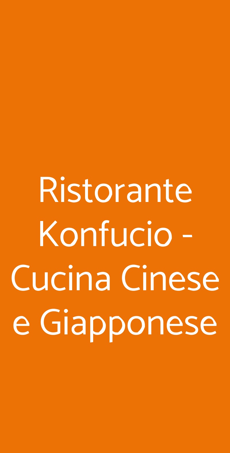 Ristorante Konfucio - Cucina Cinese e Giapponese Montegrotto Terme menù 1 pagina