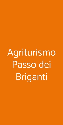 Agriturismo Passo Dei Briganti, Agrigento
