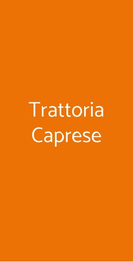 Trattoria Caprese, Verona