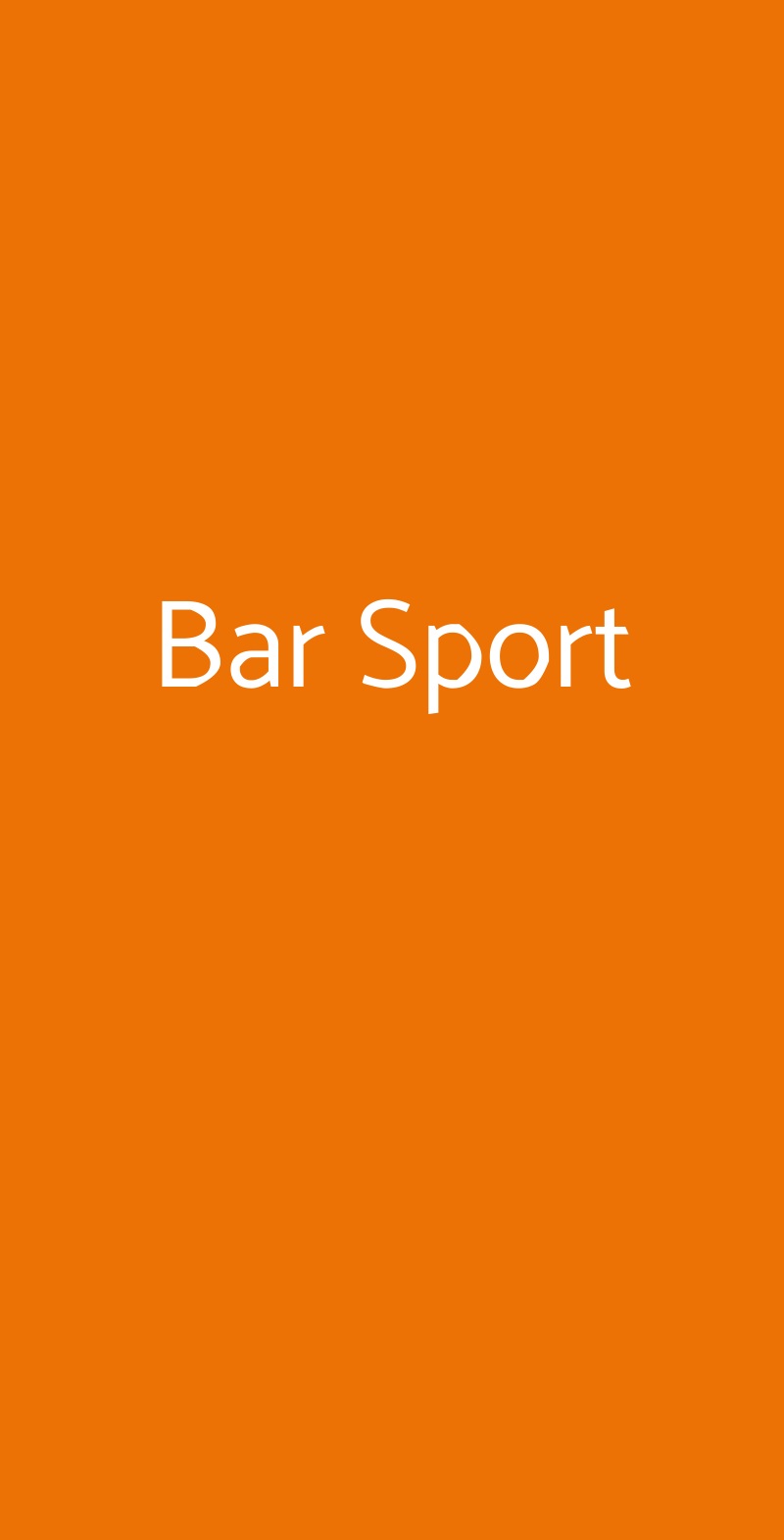 Bar Sport Mestre menù 1 pagina